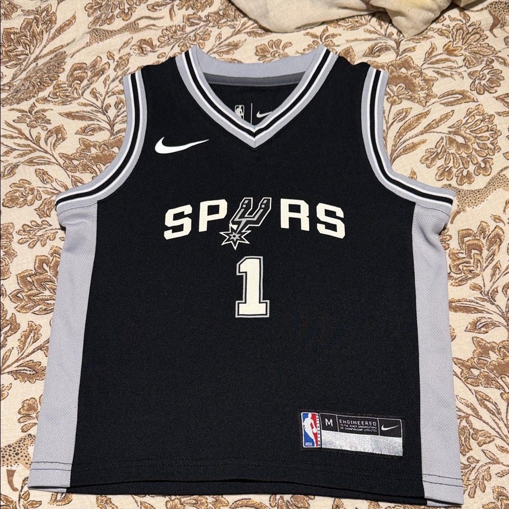 Nike Kids Spurs Black and White Jersey
